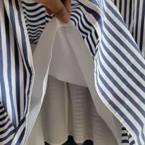 Ralph Lauren Blue and White Striped Dress - Picture 9 of 11